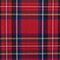 School Red-Blue-White-Multi Plaid Poly Madras Woven Fabric By the Yard